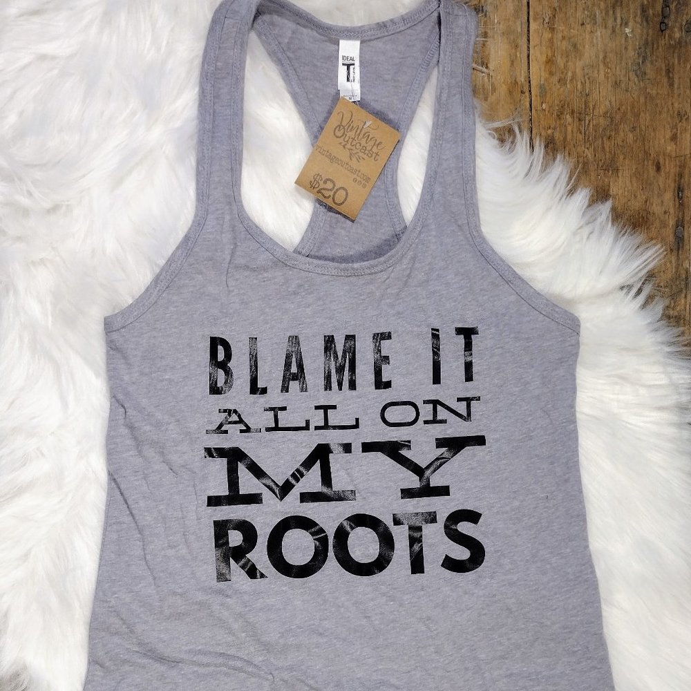 NWT Funny Racerback Tank Top Size Medium